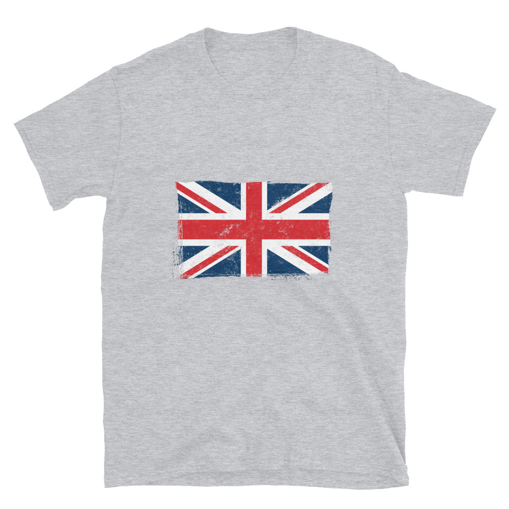UK Flag Grunge Fit Unisex Softstyle T-Shirt