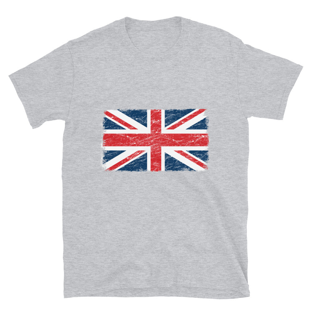 UK Flag Grunge Fit Unisex Softstyle T-Shirt
