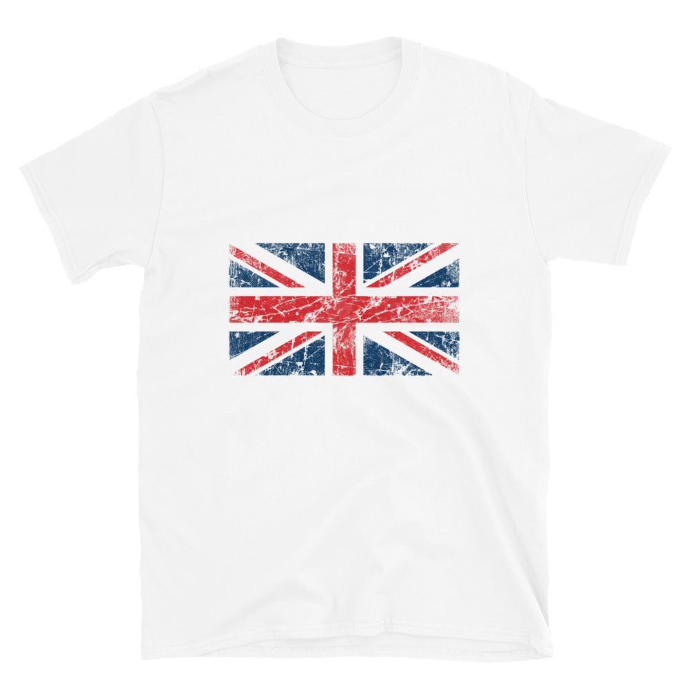 UK Flag Grunge Fit Unisex Softstyle T-Shirt