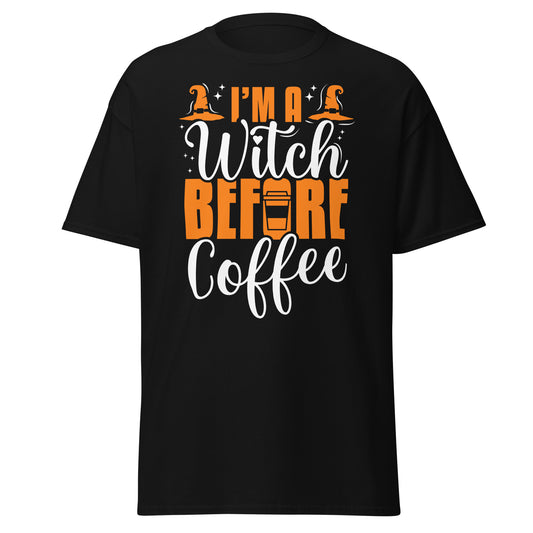 I'm a Witch Before Caffee , Halloween Soft Style T-Shirt