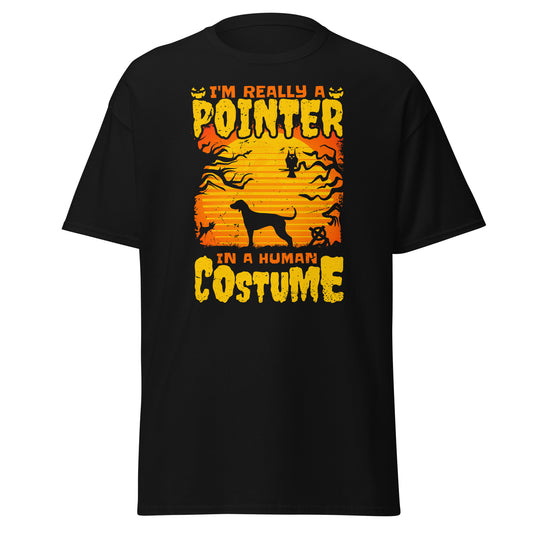 I'm Really a POINTER in a Human Costume , Halloween Soft Style T-Shirt