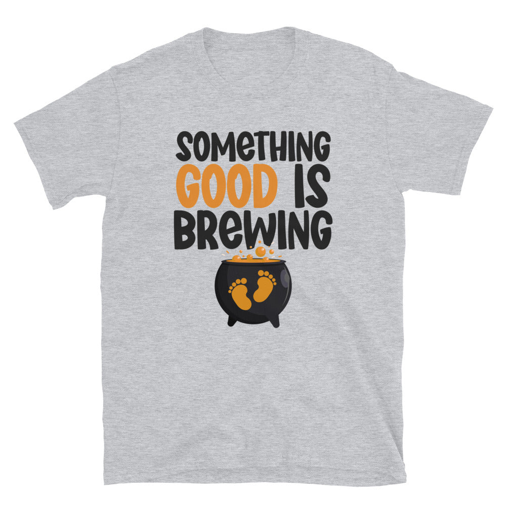 Something Good Is Brewing, Halloween Fit Unisex Softstyle T-Shirt
